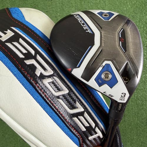 Cobra AeroJet LS 3 Fairway Wood 14.5 Kai'li White 70S 70g Stiff Flex -1.5 Short