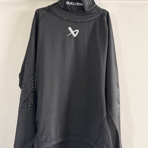 Bauer Youth Large LS NeckProtect KEVLAR Base Layer Shirt