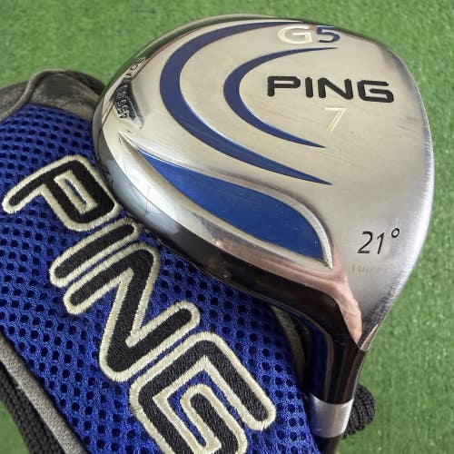Ping G5 7 Fairway Wood 21 Degree TFC 100F Graphite Regular Flex 41.5