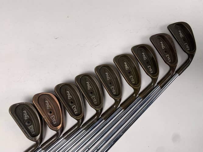 Ping Eye 2 Beryllium Copper Iron Set 2-PW Black Dot ZZ Lite Stiff Steel Mens RH