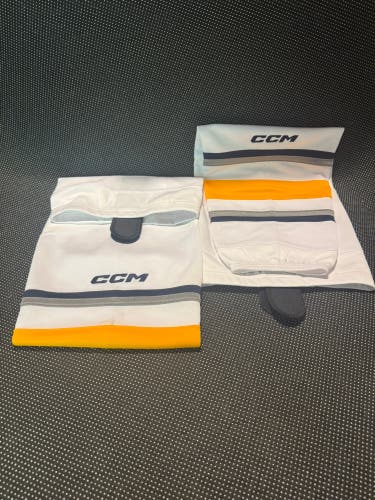 White Senior CCM Custom Socks (New)