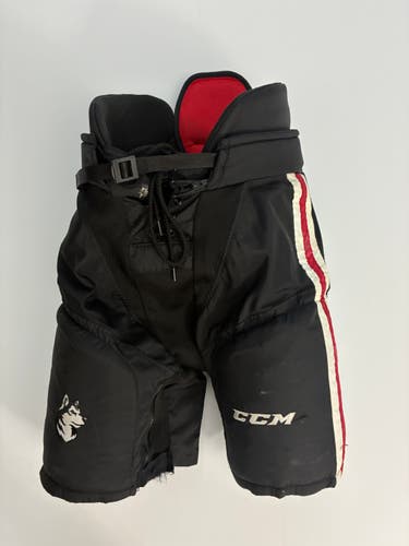 Used Womens Medium CCM HPWM2 Pro Stock Hockey Pants - Black/Red/White
