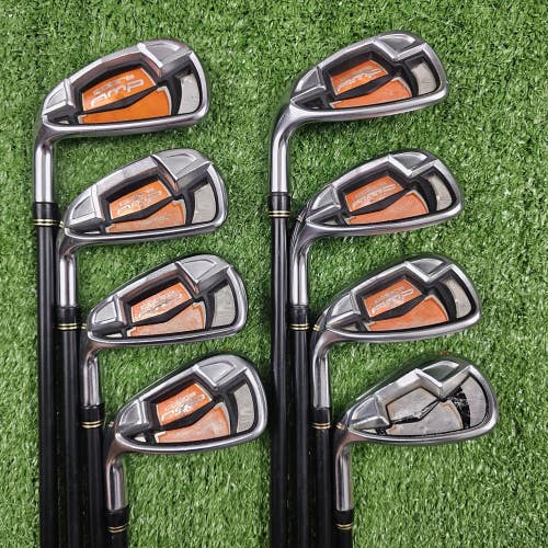 Cobra AMP Orange Iron Set 5-PW GW SW Aldila 60g Lite Senior Graphite Left LH