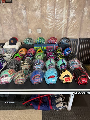 Wilson and Rawlings Baseball Gloves