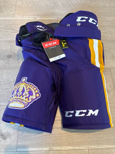 Senior Small CCM Tacks Hockey Pants purple Kings (New)