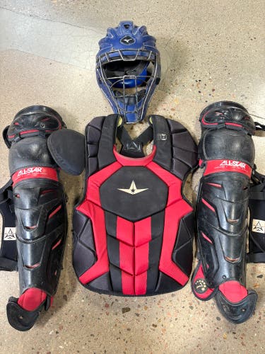 Adult All Star System 7 Catcher's Set (Mizuno Samurai Mask) (Used)