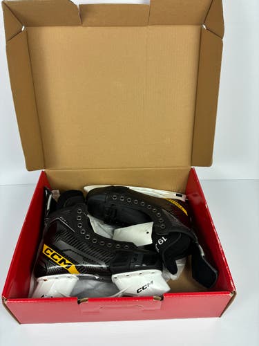 New Size 8 Regular Senior CCM AS-V Pro Pro Stock Hockey Skates - Yellow
