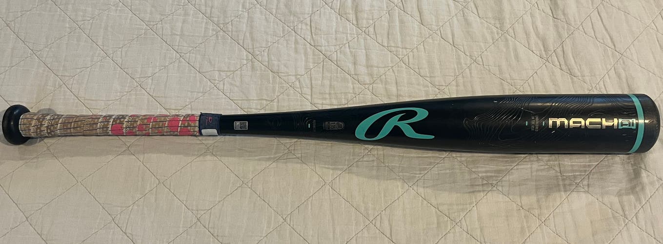 2025 Rawlings Mach AI Alloy USSSA Certified Bat (-10) 19 oz 29" (Used)
