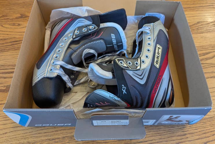 Bauer Vapor X3.0 Hockey Skate Boots - 2E Width, Size 10 (New)