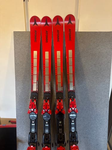 Women's 2023 Atomic Redster G9 173 cm Racing Skis With Bindings Max Din 12 (Used)