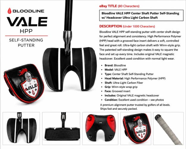 Bloodline Bloodline Vale HPP Right Handed Putter (Used)