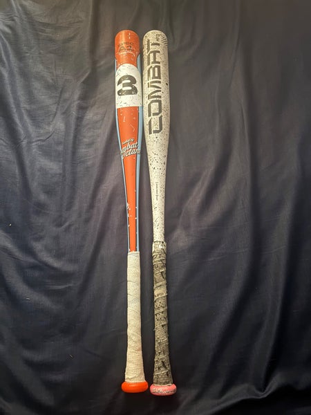 *READ DESCRIPTION* ($750 for both) 33/30 RACER & OG COOKIES AND CREAM Combat Spec A1 BBCOR bats