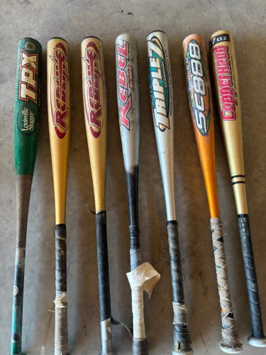 Lot of 7 bats