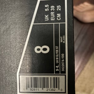 White Women's Under Armour Low Top Metal (New)