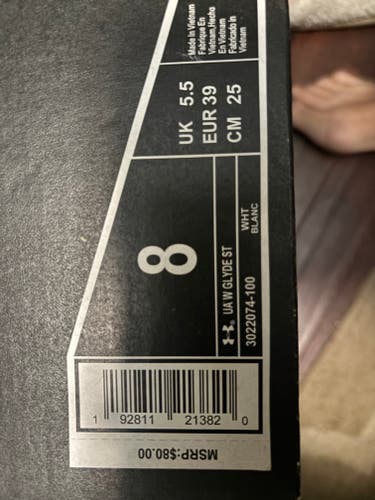 White Women's Under Armour Low Top Metal (New)