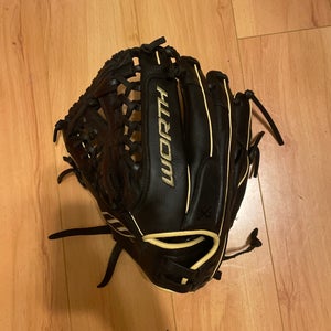 2013 Worth LH Outfield Baseball Glove 12.5" (Used)