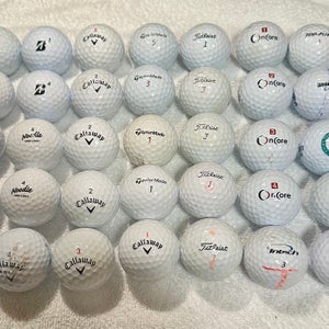 35 USED GOLF BALLS