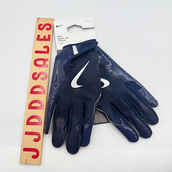 Nike Vapor Jet 8.0 NFL Football Gloves Navy HF0315-472 Men's Size