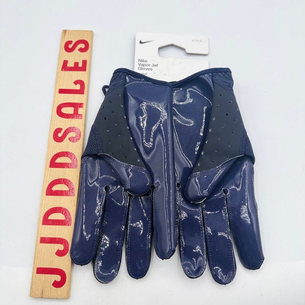 Nike Vapor Jet 8.0 NFL Football Gloves Navy HF0315-472 Men's Size