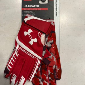 Under Armour Batting Gloves UA Heater Youth Large