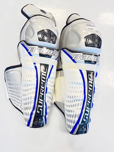 Used Bauer ONE55 Senior Shin Guards White 14" 11860-S000311269