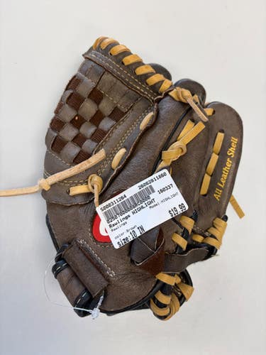 Used Rawlings HIGHLIGHT BB/SB Glove RH Throw Brown 10" 11860-S000311264