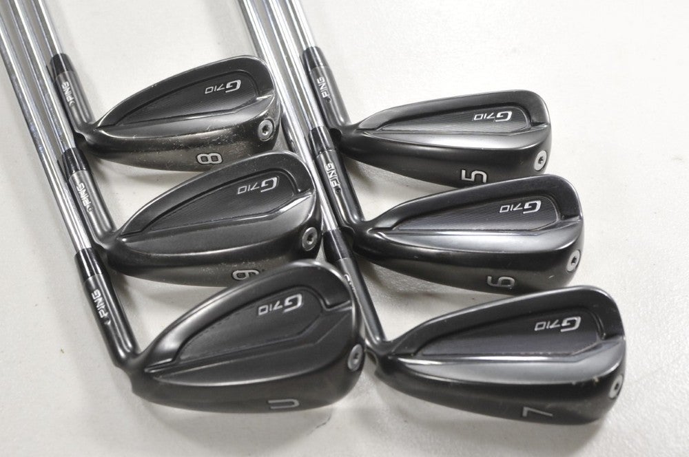 Ping G710 5-9,UW Iron Set Regular Flex Black Dot AWT 2.0 Right