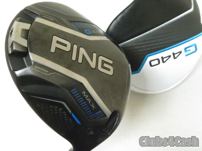 PING G440 Max Driver 9 Mitsubishi Kai'li White 60 Stiff Flex +Cover