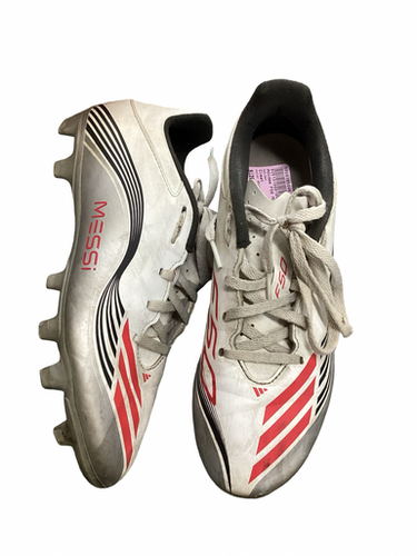 Used Adidas F50 MESSI Soccer Cleats White Senior 6.5 11613-S000185048