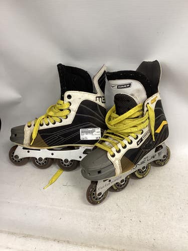 Used Bauer MEGA 50-90 Roller Hockey Skates Grey Senior 6 11851-S000048426