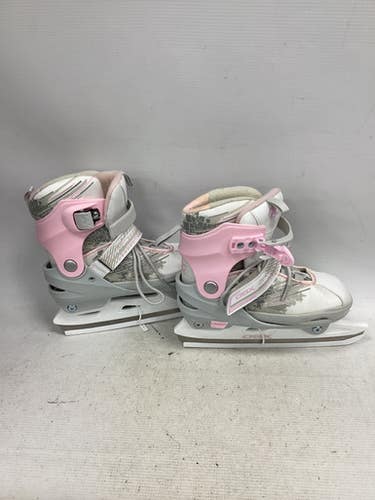 Used DBX ADUSTABLE Girls Softboot Skate White Junior 01 11851-S000048419