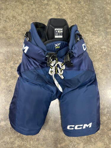 Blue Senior Medium CCM Tacks XF Pro Hockey Pants (Used)