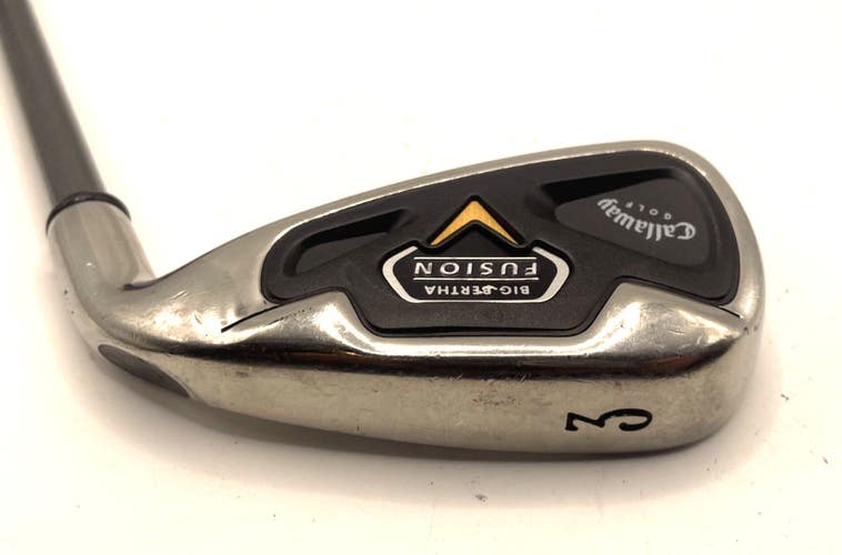 Callaway Big Bertha Fusion 3 Iron RCH 75i Firm Graphite Stiff *Very Good*