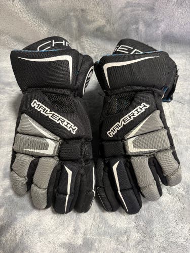Black Maverik Charger Lacrosse Gloves (Used)