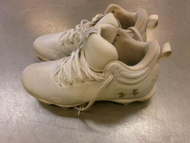 Used Under Armour Adult FB Cleats White Senior 8 11339-S000203816