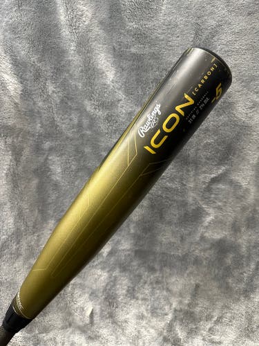 2023 Rawlings Icon Composite Bat USSSA Certified (-5) Composite 26 oz 31" (Used)