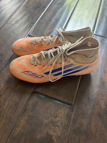 Orange Men's Size M 8.5 (W 9.5) Adidas F50 Elite Cleats (Used)