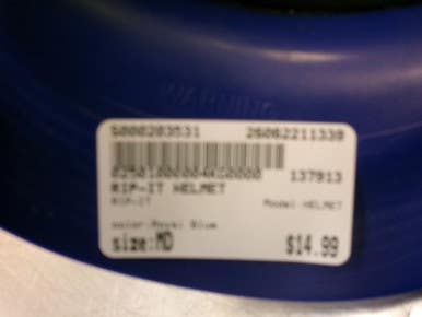 Used RIP-IT HELMET Batting Helmet w/Mask Royal Blue MD 11339-S000203531