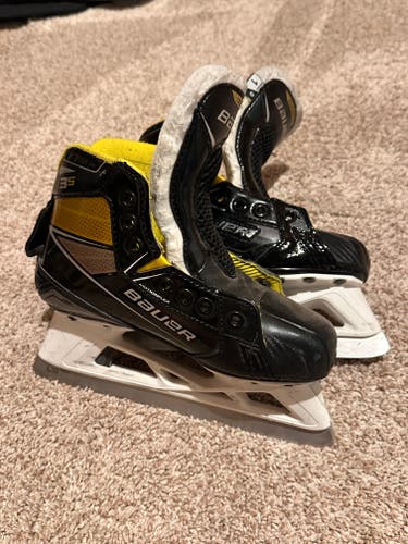 Bauer Supreme 3S Hockey Goalie Skates Size 1 (Used)