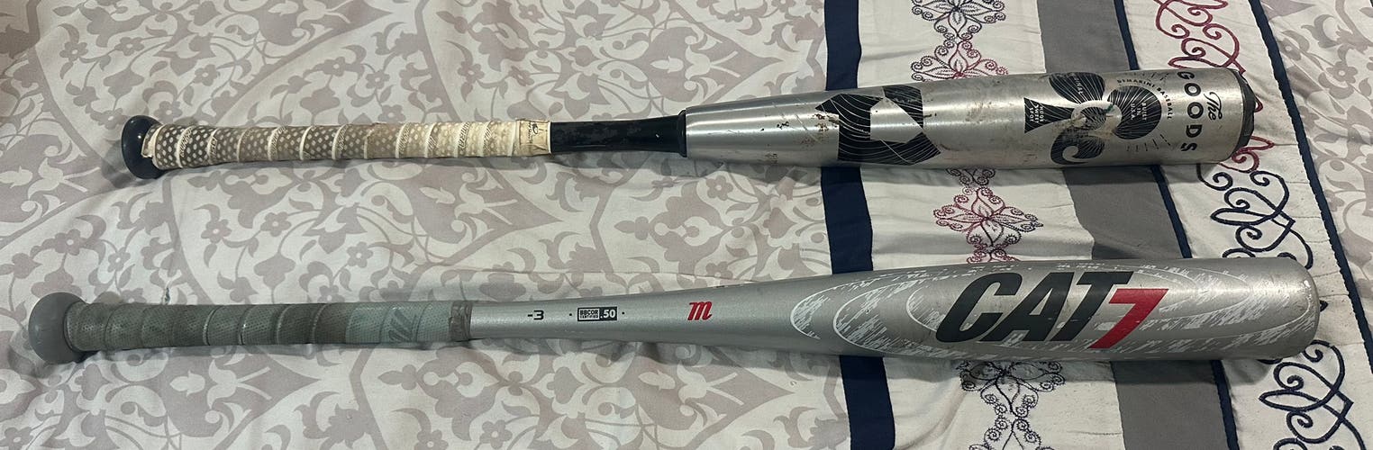 2021 Marucci CAT7 Alloy BBCOR Certified Bat (-3) 29 oz 32" (Used)