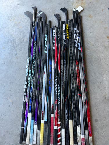 x20 Broken Hockey Sticks - All 48"+ - Group#1