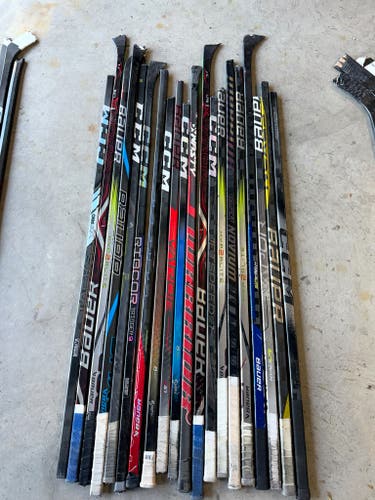 x20 Broken Hockey Sticks - All 48"+ - Group#2