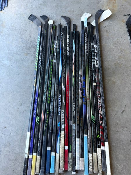 x20 Broken Hockey Sticks - All 48"+ - Group#4