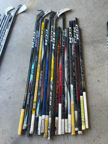 x20 Broken Hockey Sticks - All 48"+ - Group#5