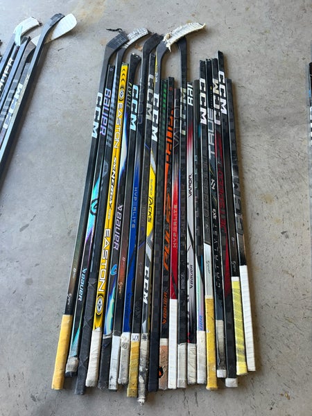 x20 Broken Hockey Sticks - All 48"+ - Group#5