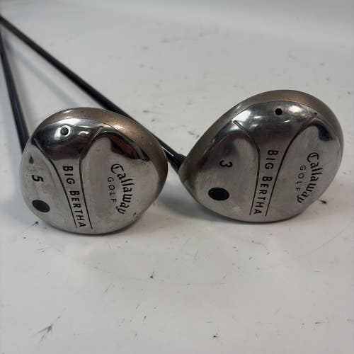 Callaway Big Bertha Black Dot Fairway Woods, 3, 5, 55w Shaft, RH