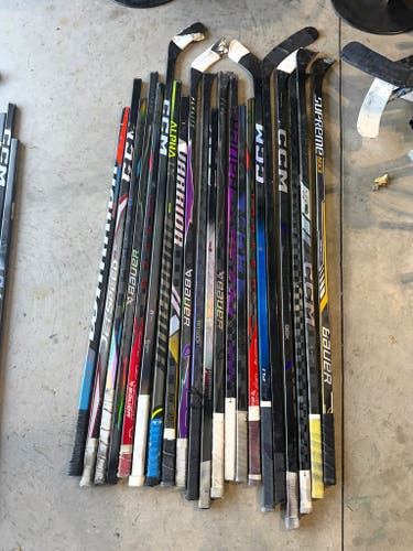 x20 Broken Hockey Sticks - All 48"+ - Group#6
