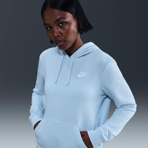 Nike Sportswear Club Fleece Hoodie Women's XS Celestine Blue Long Sleeve JAX1731
