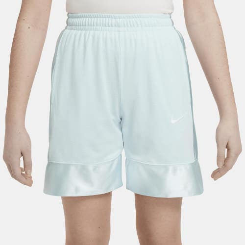 Nike Dri-FIT Elite 23 Shorts Boys Large Blue Drawstring Waist Performance UPS946
