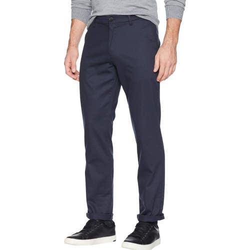 Dockers Signature Khakis Pants Men's Navy Blue Straight Leg Slim Fit UPS1019